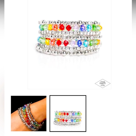 🧊💎🧊 “ICE KNOWING YOU” MULTI BRACELET ~ PAPARAZZI❗️STUNNING❗️🧊💎🧊 - Picture 5 of 5